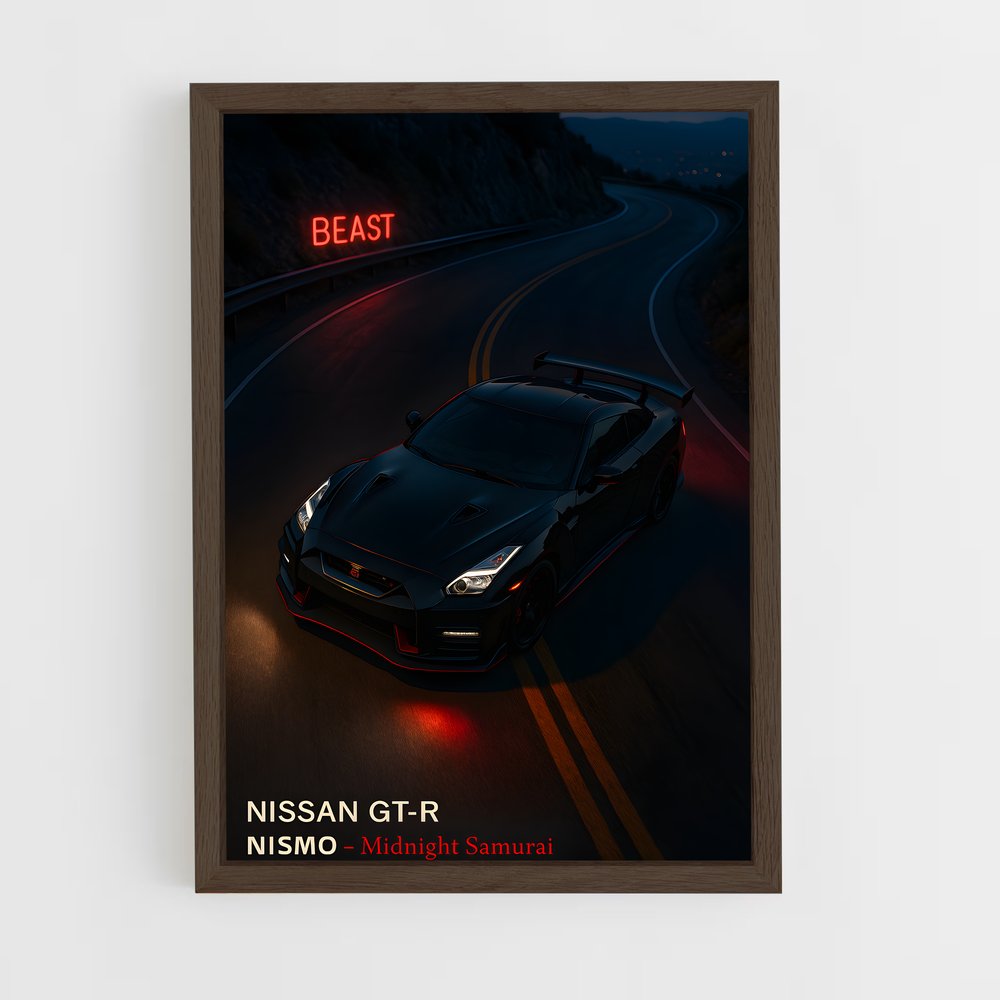 Poster magnifique Gt-r nismo – affiche Nissan (vue 5)